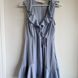 Altar’d State Elegant Blue Ruffle Dress Small